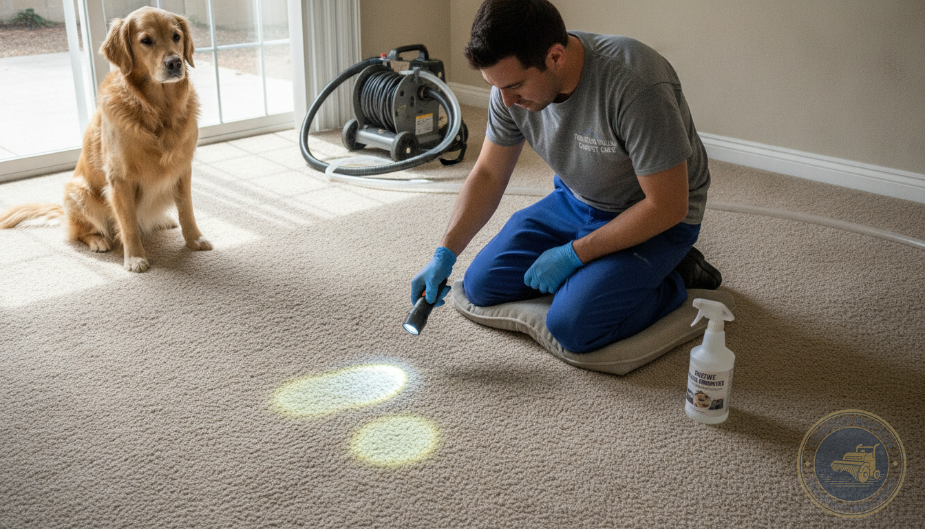 Pet Urine in Your Carpet: Why Store-Bought Cleaners Don't Work and What Actually Does